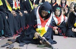 آموزش نظامی زنان شیعه آمرلی+تصاویر آموزش زنان آمرلی