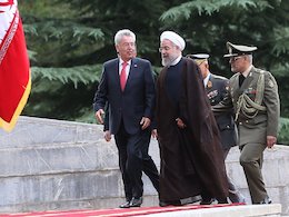 مراسم استقبال رسمی از رئیس جمهور اتریش