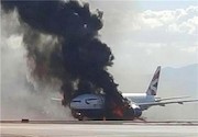 آتش گرفتن هواپیما