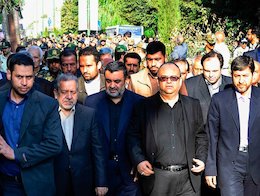  مراسم تشییع پیکر پدر فرمانده نیروی انتظامی - اصفهان