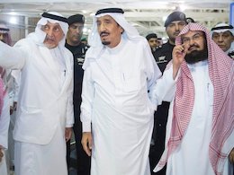 گاف پادشاه سعودی درباره حادثه مکه+تصاویر پادشاه سعودی