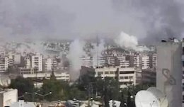 گلوله باران محلات دمشق توسط ارتش آزاد سوریه