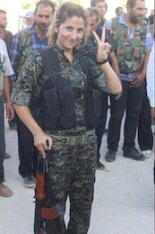 فرشته شجاعی که خواب را از داعشی ها گرفت +عکس
 فرشته کوبانی