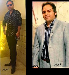 بازیگر مشهور قبل و بعد از رژیم!/عکس  شهرام قائدی