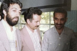 شهید رجایی و حدادعادل در کرمانشاه+عکس  شهید رجایی و شهید حدادعادل