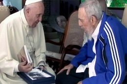 دیدار پاپ با فیدل کاسترو/تصاویر دیدار پاپ با فیدل کاسترو