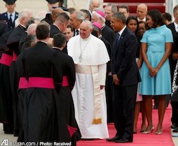 استقبال کم سابقه از پاپ در آمریکا +عکس استقبال از پاپ