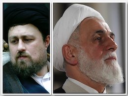 دعوت انتخاباتی سید حسن خمینی از ناطق نوری سید حسن و ناطق نوری