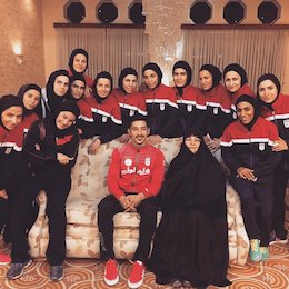 قوچان نژاد و تیم ملی فوتسال زنان