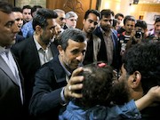 احمدی نژاد در مراسم ختم هادی نوروزی