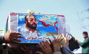 مراسم تشییع پیکر شهید مدافع حرم علیرضا قنواتی