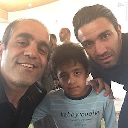 کنایه جواد نکونام به امیر قلعه نویی+عکس  سلفی نکونام با پسر هادی نوروزی