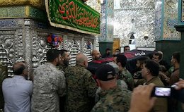 تشییع پیکر سردار همدانی در حرم حضرت زینب(س)