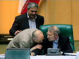 تشکر دولتی ها از لاریجانی ادامه دارد/ صالحی: لاریجانی سنگ تمام گذاشت صالحی-لاریجانی