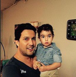 سلفی حامد بهداد در هفت ماهگی/عکس سلفی حامد بهداد