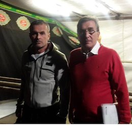 برانکو در ایستگاه صلواتی عزاداران/عکس  برانکو