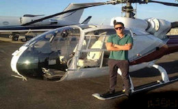 محمدرضا گلزار و هلیکوپتر شخصی‌اش