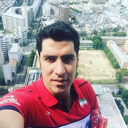 کار خطرناک شهرام محمودی/عکس شهرام محمودی