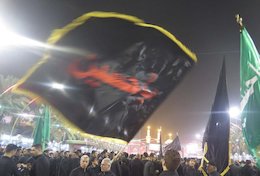 همزمان با شب اول محرم بزرگترین پرچم کشور سیاهپوش میشود
 شب ششم محرم در کربلا