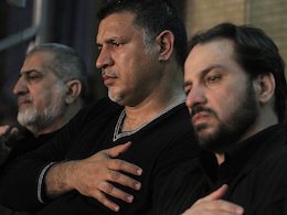 توزیع نذری علی دایی در زادگاهش  عزاداری علی دایی