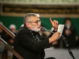 شعر حماسی حاج منصور در محضر رهبر انقلاب+عکس عزاداری در بیت رهبری
