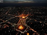 تصاویر هوایی از کربلا معلی در تاسوعا و عاشورا