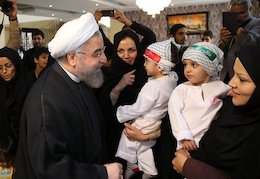 عزاداری رئیس جمهور در بهشت+تصاویر  روحانی