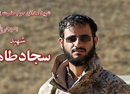 نوزاد ۲۰ روزه شهید مدافع حرم/عکس شهید سجاد طاهرنیا