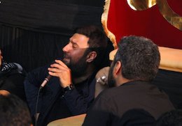 مداحی خواننده معروف پاپ در هیئت/تصاویر محمد علیزاده