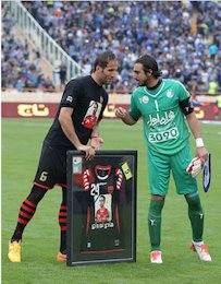 مهدی رحمتی در گوش بنگر چه گفت؟/عکس بنگر و رحمتی