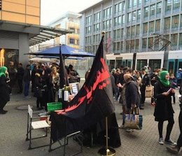 تصاویر/از جوانان آلمانی عقب نمانیم معرفی امام حسین در آلمان