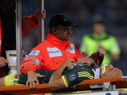 بازیکن میلان ضربه مغزی شد/عکس  بازیکن میلان ضربه مغزی شد