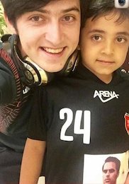 سلفی سردار آزمون با هانی/عکس سردار آزمون و هانی نوروزی