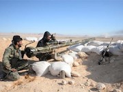نبرد ارتش سوریه با داعش در پالمیرا