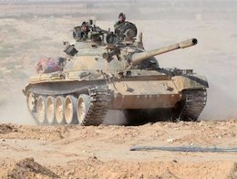 نبرد ارتش سوریه با داعش در پالمیرا