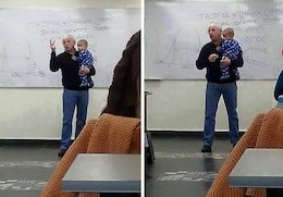 کار زیبای یک استاد دانشگاه/عکس کار زیبای یک استاد دانشگاه