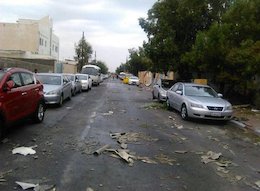 طوفانی با سرعت 140 کیلومتر در کیش 