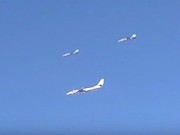 اسکورت بمب افکن های روسیه با جنگنده ایران