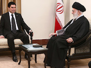 رهبر انقلاب در دیدار رئیس‌جمهور ترکمنستان/*