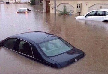 جده زیر آب رفت + تصاویر جده