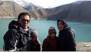 سلفی مجری معروف با همسر وفرزندانش/عکس المیرا شریفی مقدم