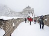 دیوار چین سفیدپوش شد