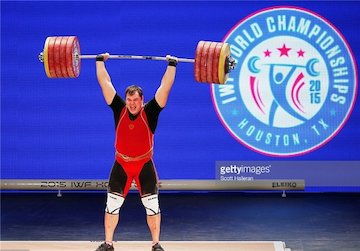 لحظه شکستن رکورد رضازاده/عکس الکسی لوچف