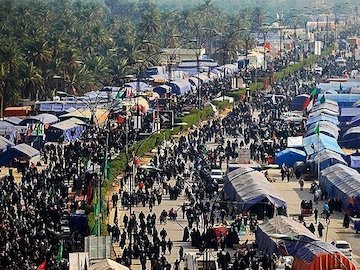 اهل سنت ایران با پای پیاده در راه کربلا+تصاویر راهپیمایی اربعین 43