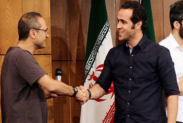 علی کریمی دعوت خندوانه را پذیرفت+عکس  علی کریمی و رامبد جوان