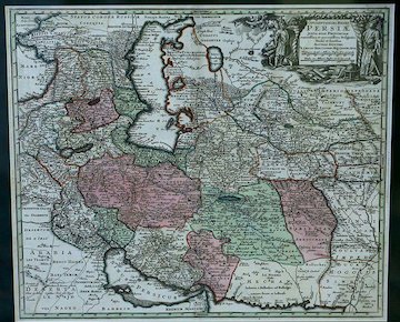 هدیه نخستوزیر مجارستان به روحانی/عکس  نقشه قدیمی ایران