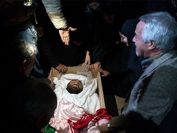 وداع با پیکر شهید مدافع حرم در معراج شهدا+عکس  شهید میثم نجفی