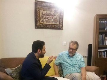 عیادت مدیر شبکه مستند از نادر طالبزاده+عکس عیادت مدیر شبکه مستند از نادر طالبزاده