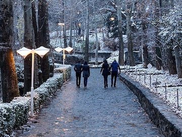 برف پاییزی در تهران