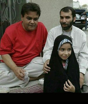 ده نمکی و دخترش درکنار اکبر عبدی/عکس ده نمکی و دخترش درکنار اکبر عبدی